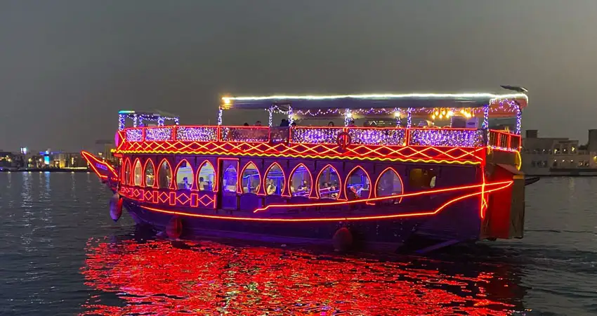 Sunset Dubai Marina Dhow Cruise